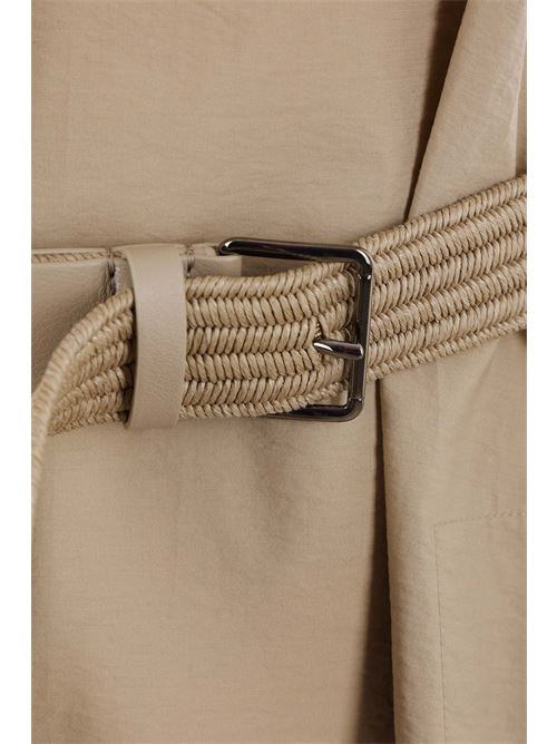 Abito lungo in cotone con cintura BRUNELLO CUCINELLI | M0F79AEG63C8704